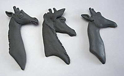 polymer clay giraffes