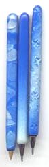 blue pens