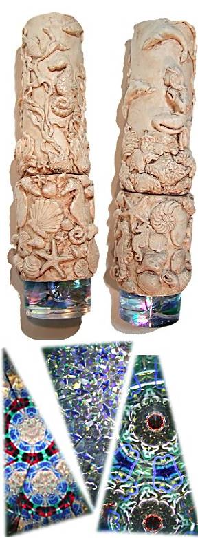 oil cell nautica polymer clay kaleidoscope