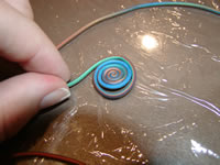form polymer clay coils