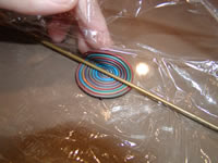 fold polymer clay coil